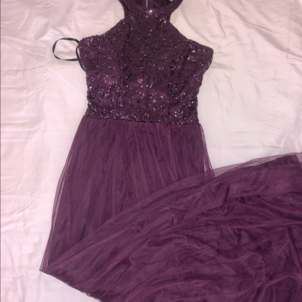 Halter neck prom dress